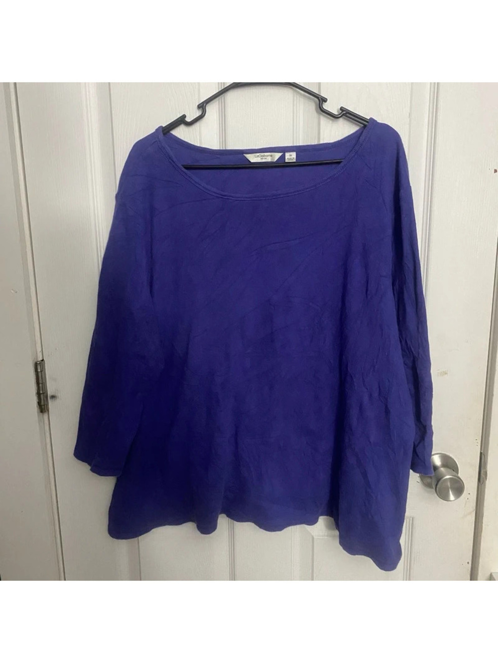 Liz Claiborne Purple Long Sleeve Top 3X